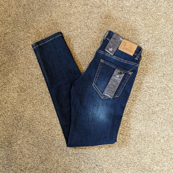 ZLZ Denim Ripped Distressed Jeans for Men Slim Fit 28W - Picture 7 of 7